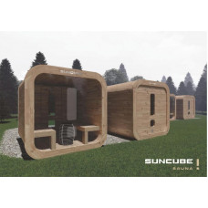 Сауна тип куб SunCube Premium, за шестима човека, 225x237x227 cm